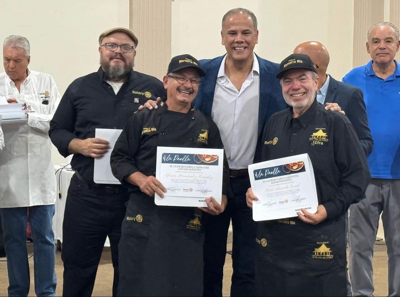 Chefs y restaurantes reconocidos en una edición anterior del Festival de la Paella